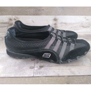 Skechers Black Slip On Shoes
